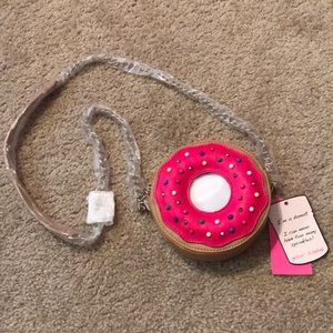 Betsey Johnson donut crossbody nwt